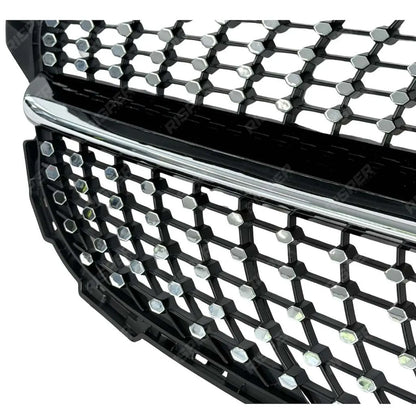 Front Grille Diamond Style (Camera Compatible) For Mercedes C205 W205 2019-2021