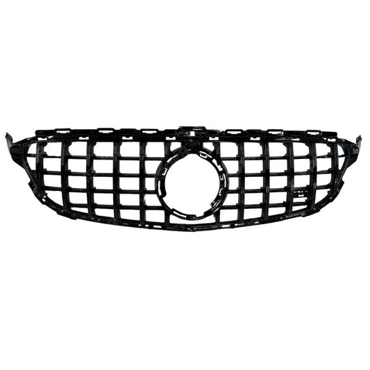 Front Grille GT GRL Look (Without Camera) In Gloss Black For Mercedes C205 W205 2019-2021