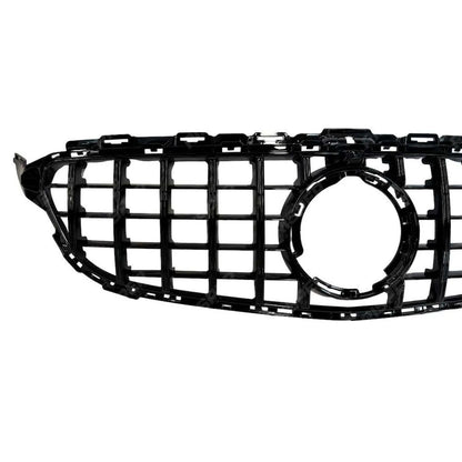 Front Grille GT GRL Look (Without Camera) In Gloss Black For Mercedes C205 W205 2019-2021