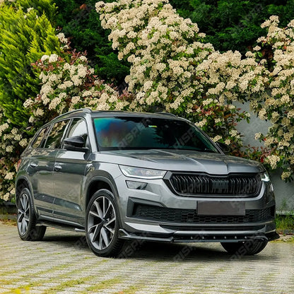 Front Splitter For Skoda Kodiaq Sportline Mk1 Facelift  2021-2023