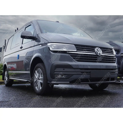 Front Splitter Gloss Black For VW Transporter T6.1