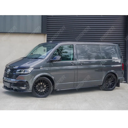 Front Splitter Gloss Black For VW Transporter T6.1