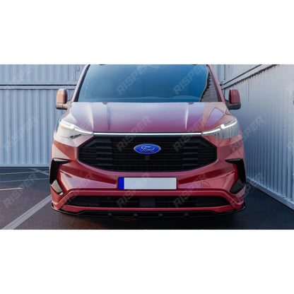 Front Splitter Gloss Black V2 For Ford Transit Custom MK2 2024 On