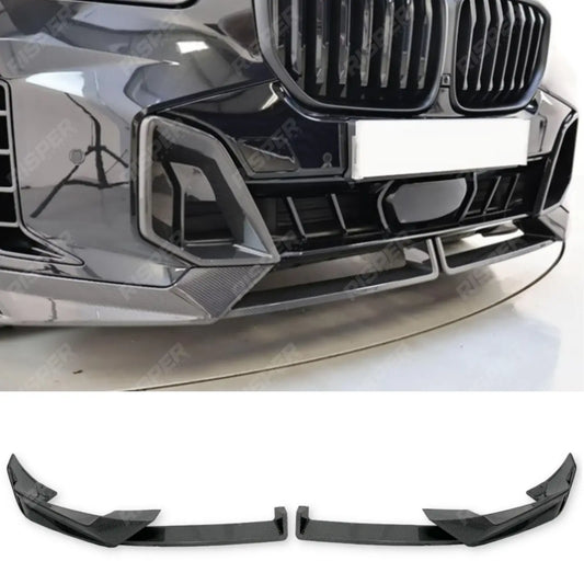 Front Splitter In Carbon Look For BMW X5 G05 LCI M Sport 2023+