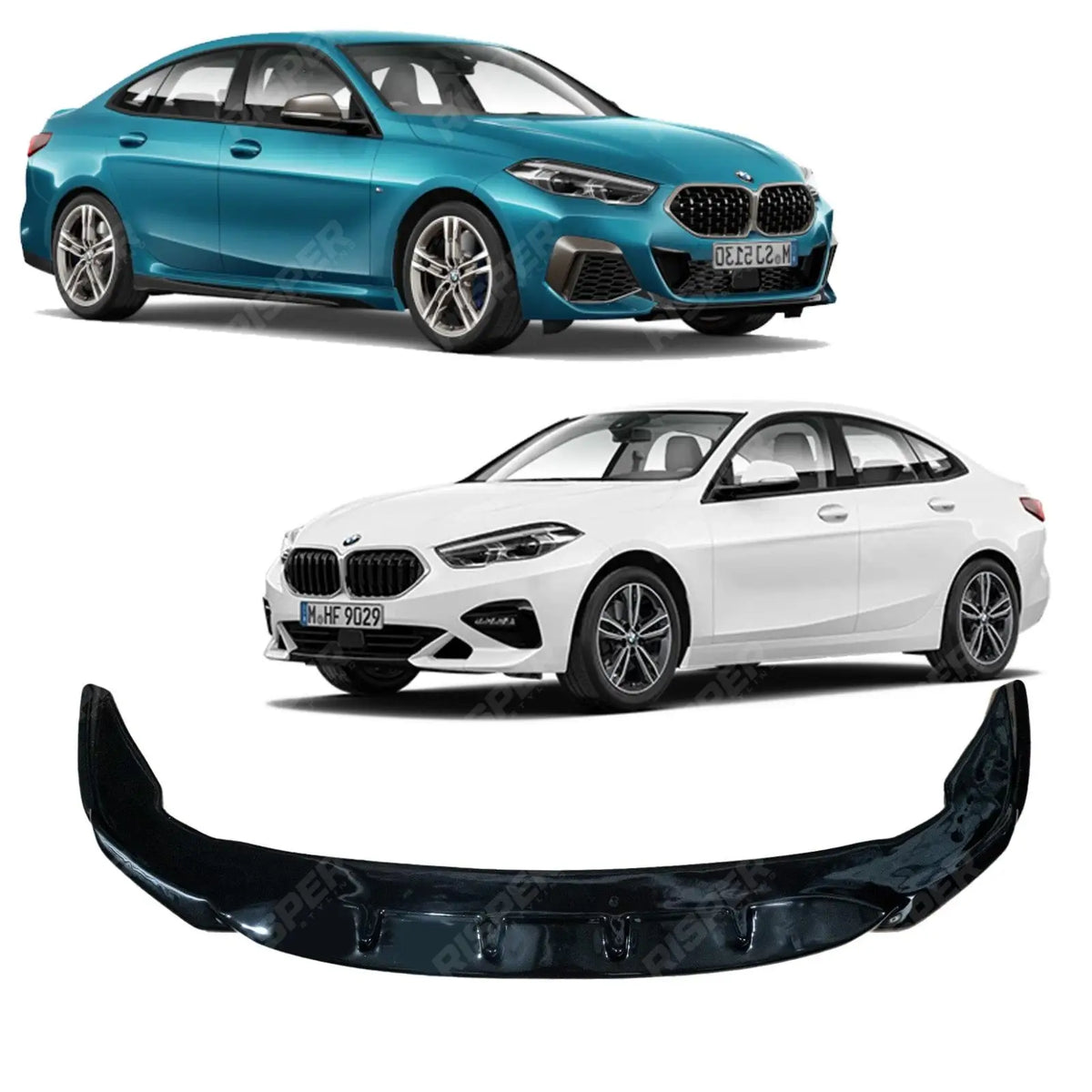 Front Splitter In Gloss Black For BMW 2 Series F44 Gran Coupe M Sport M235i 2019+