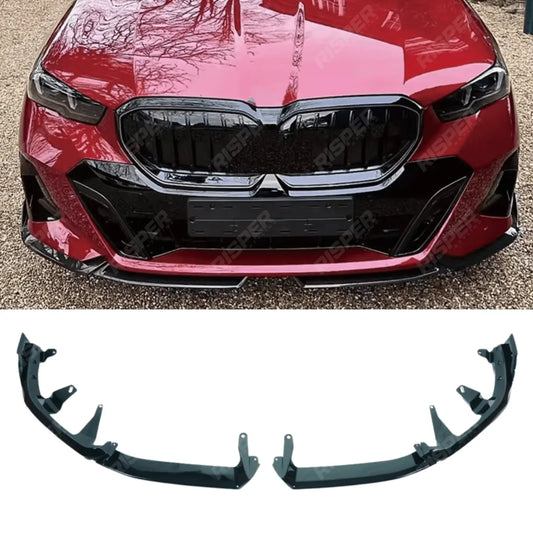 Front Splitter In Gloss Black For Bmw 5 Series G60 G68 M Sport