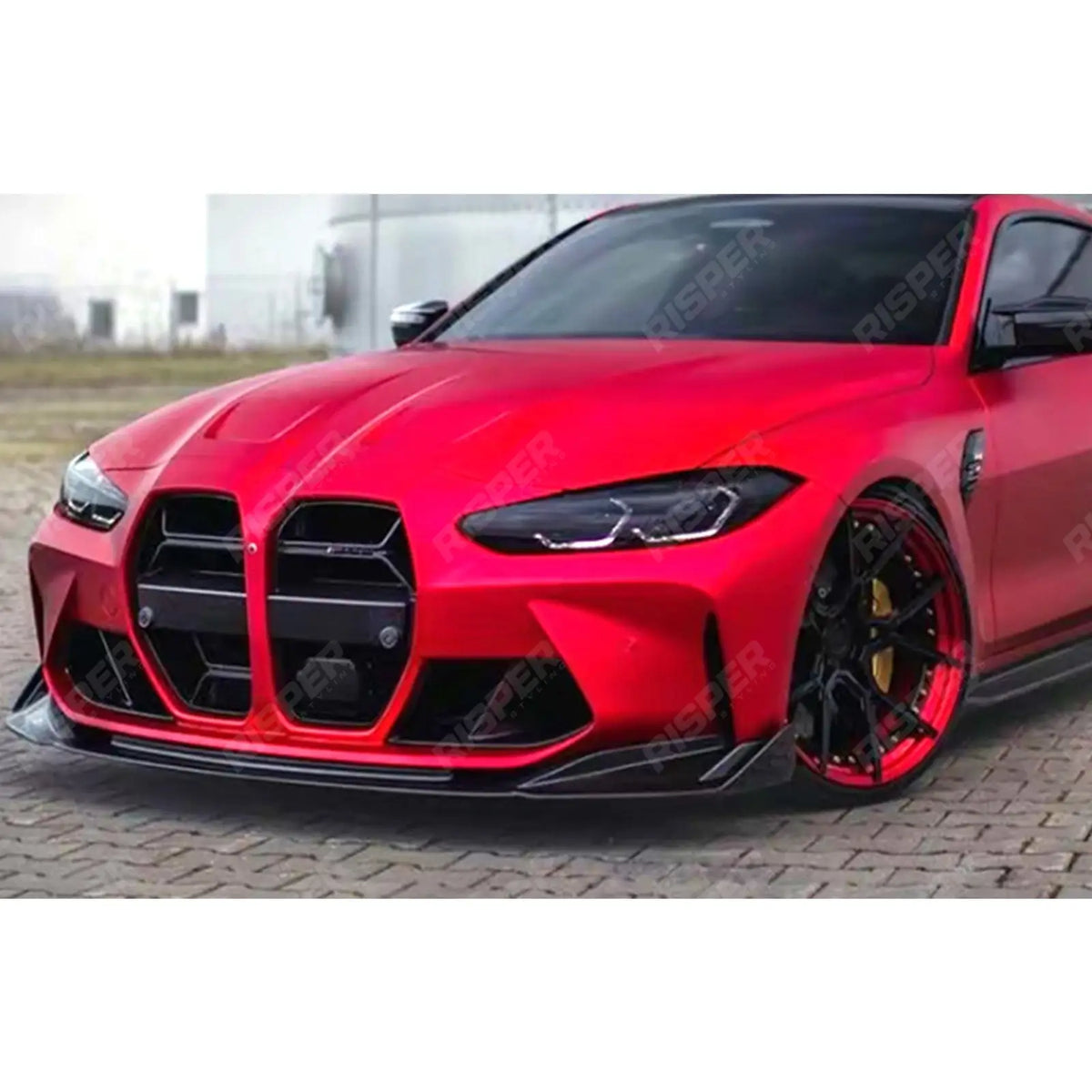 Front Splitter in Gloss Black For BMW M3 M4 G80 G81 G82 G83 2021 on