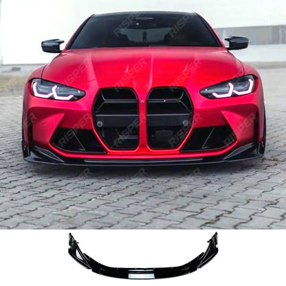 Front Splitter in Gloss Black For BMW M3 M4 G80 G81 G82 G83 2021 on