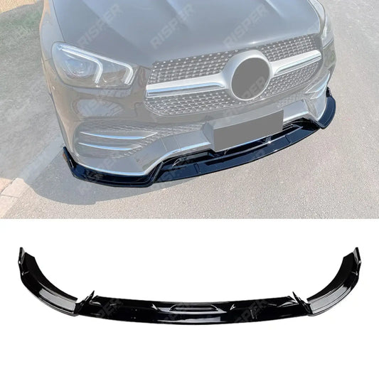 Front Splitter In Gloss Black For Mercedes GLE W167 C167 2019-2023 AMG Line Pre Facelift