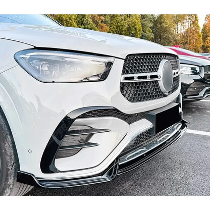 Front Splitter In Gloss Black For Mercedes GLE W167 C167 2024+ AMG Line Facelift