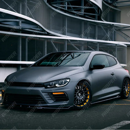 Front Splitter in Gloss Black For Volkswagen Scirocco R 2014-2017