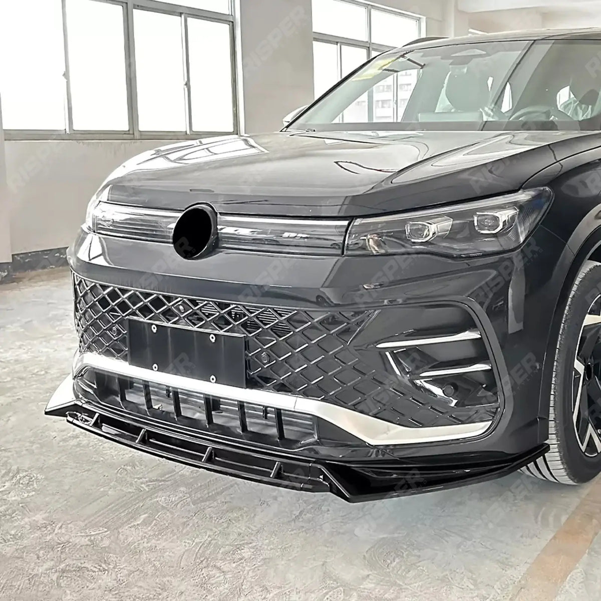 Front Splitter In Gloss Black For Volkswagen Tiguan MK3 2024+ R Line