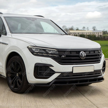 Front Splitter In Gloss Black For Volkswagen Touareg MK3 Pre Facelift R Line 2018-2023