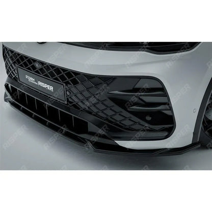 Front Splitter In Gloss Black For VW Tiguan R-Line MK3 2024 On