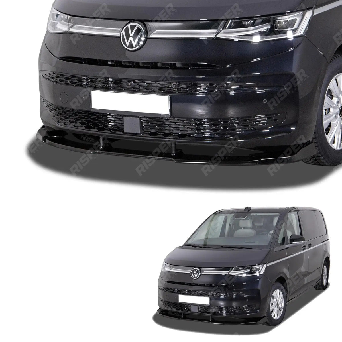 Front Splitter Lip For Volkswagen Transporter Multivan 2022 Onwards