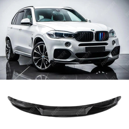 Front Splitter Lip in Carbon Look For BMW X5 F15 M Sport 2013-2018