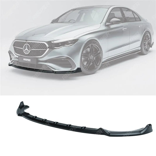 Front Splitter Lip In Gloss Black For Mercedes E Class W214 2024+