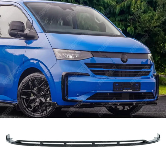 Front Splitter Lip In Gloss Black For Volkswagen Transporter T7 2025 on