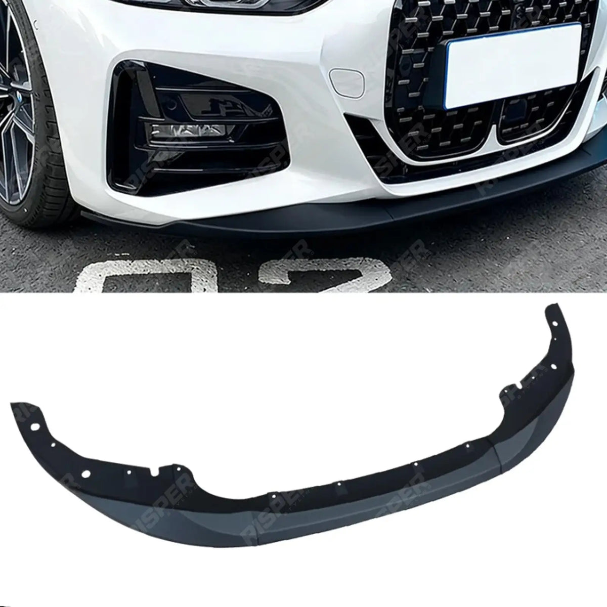 Front Splitter Lip in Matt Black For BMW 4 Series G22/G26 M-performance 2020 on