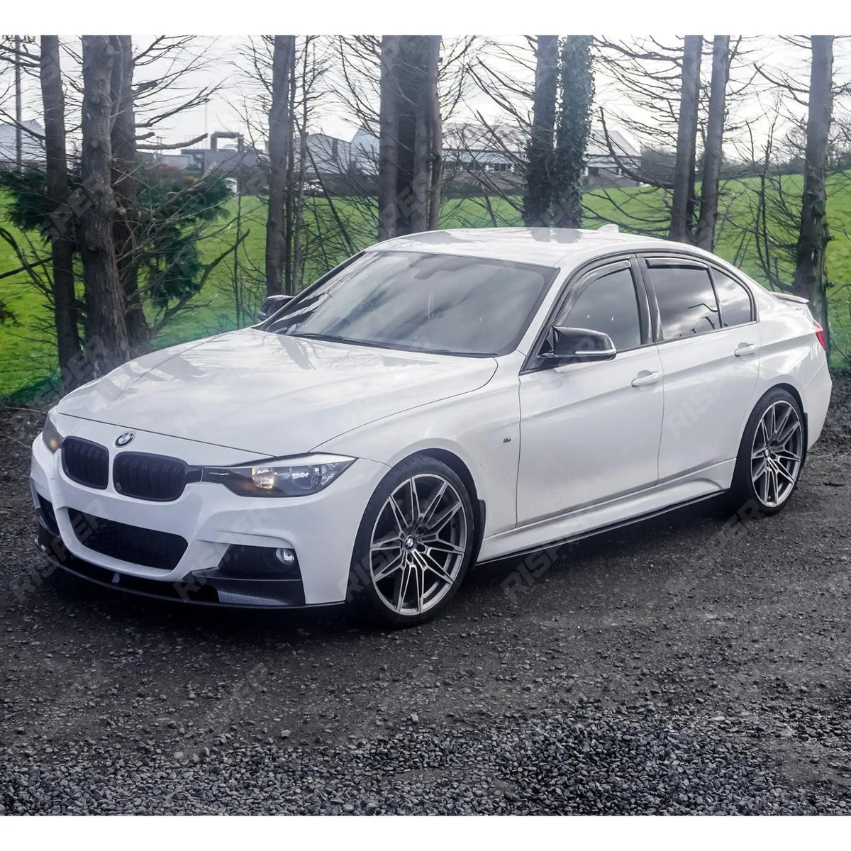 Full Aero Body Kit Diffuser 0___0 Carbon Look For BMW 3 Series F30 M Sport 2012-2018