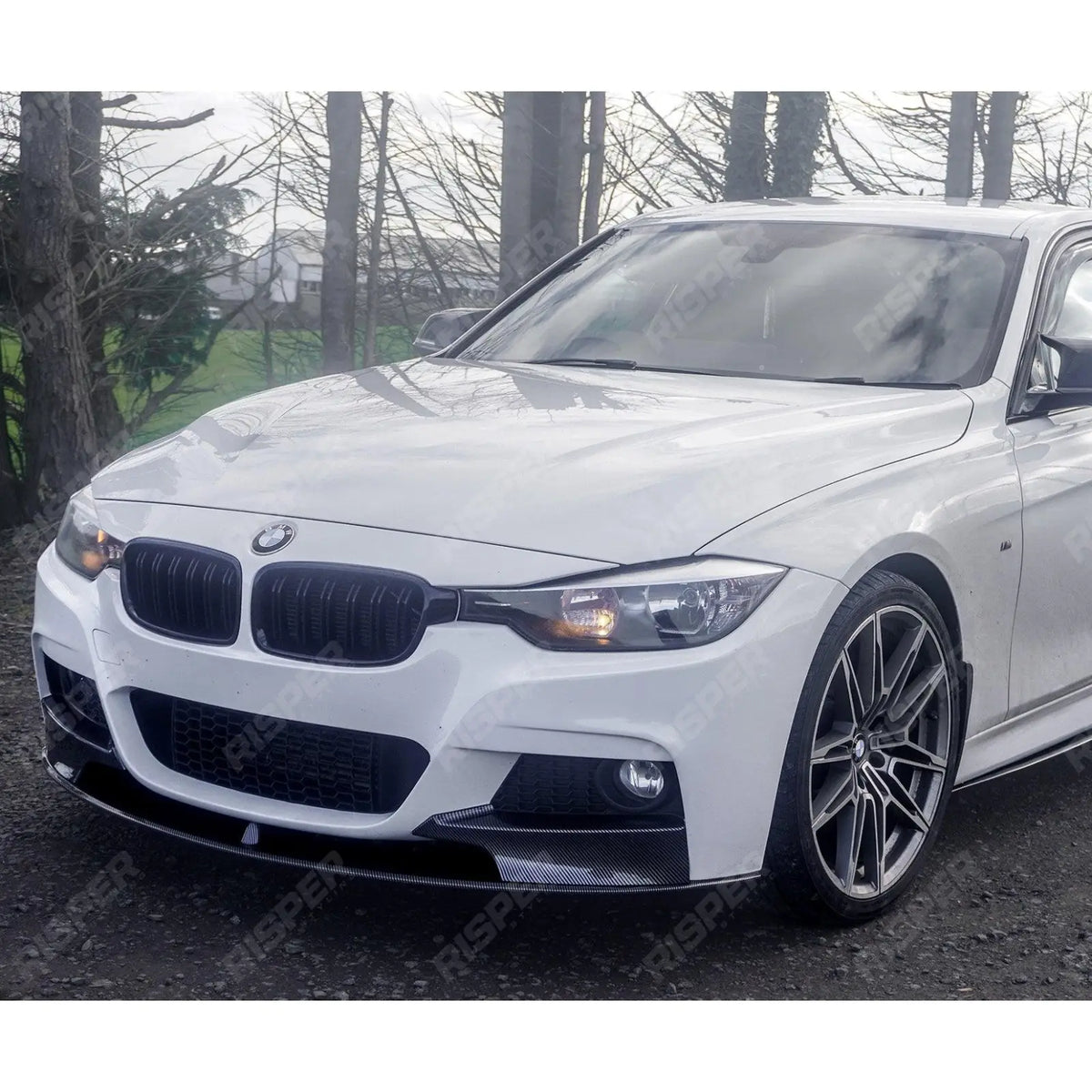 Full Aero Body Kit Diffuser 0___0 Carbon Look For BMW 3 Series F30 M Sport 2012-2018