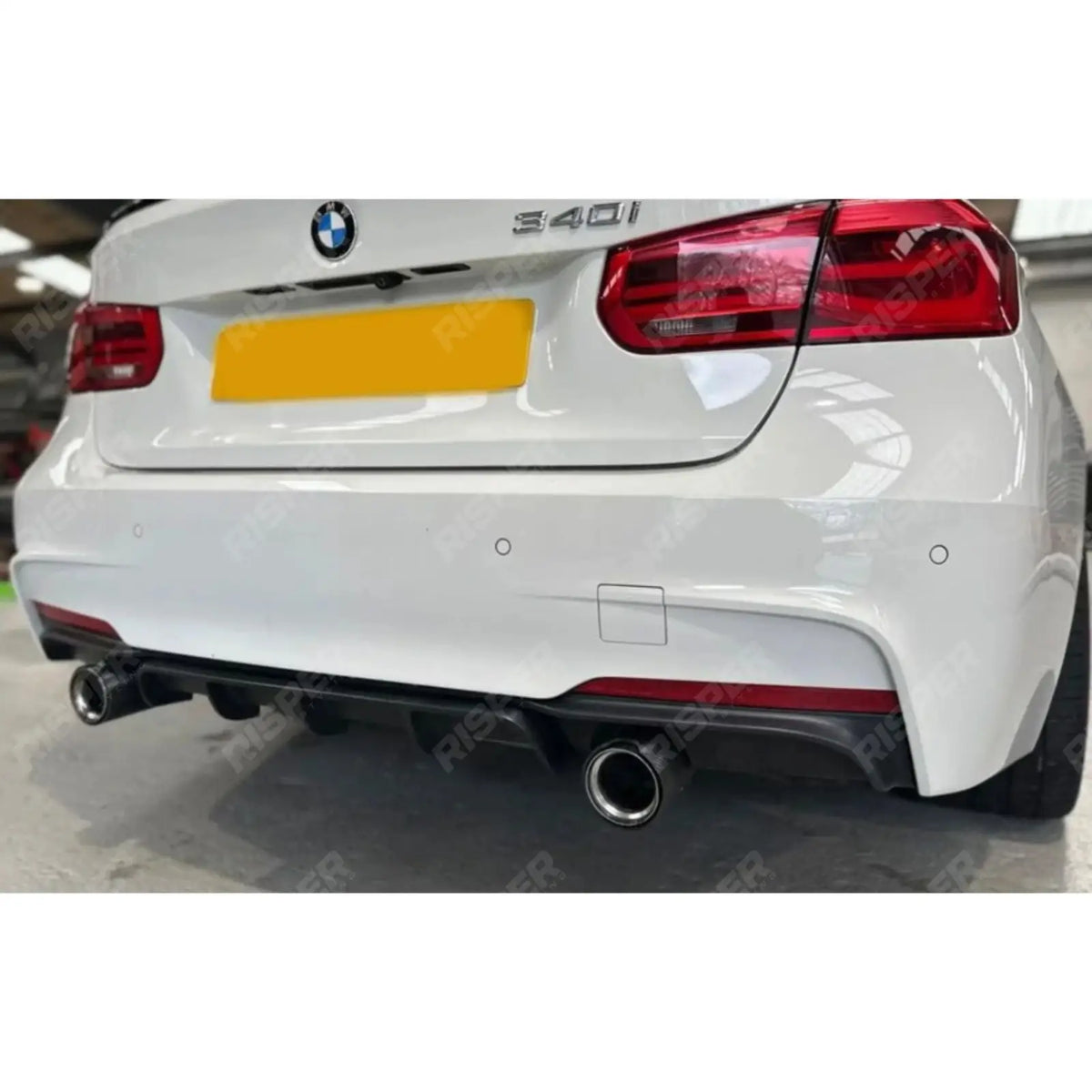 Full Aero Body Kit Diffuser 0___0 In Matte Black For BMW 3 Series F30 M Sport 2012-2018
