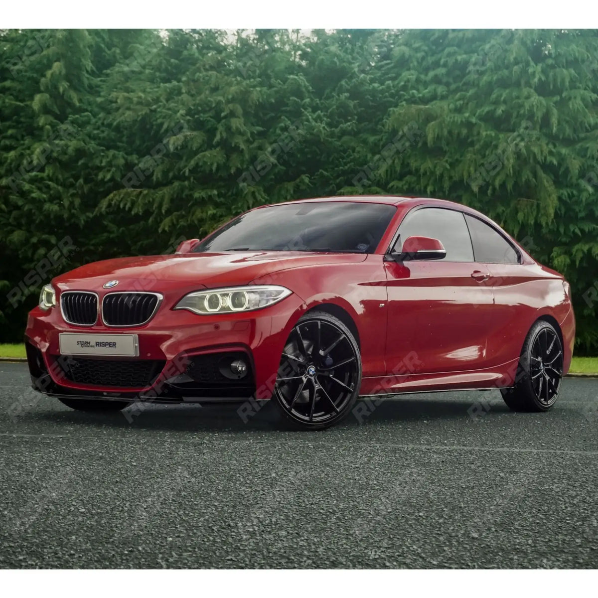 Full Aero Body Kit Diffuser 00____ In Gloss Black For BMW 2 Series F22 M Sport 2014-2021