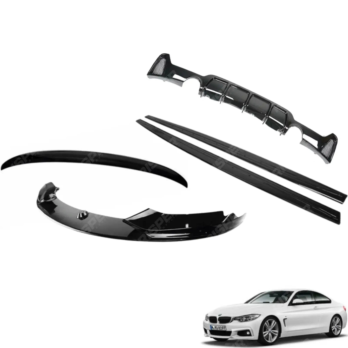 Full Aero Body Kit V2 In Gloss Black 0__0 Kit For BMW 4 Series F36