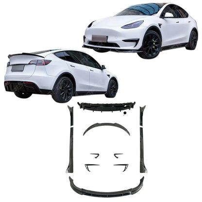 Full Aero Kit In Gloss Black For Tesla Model Y 2020+