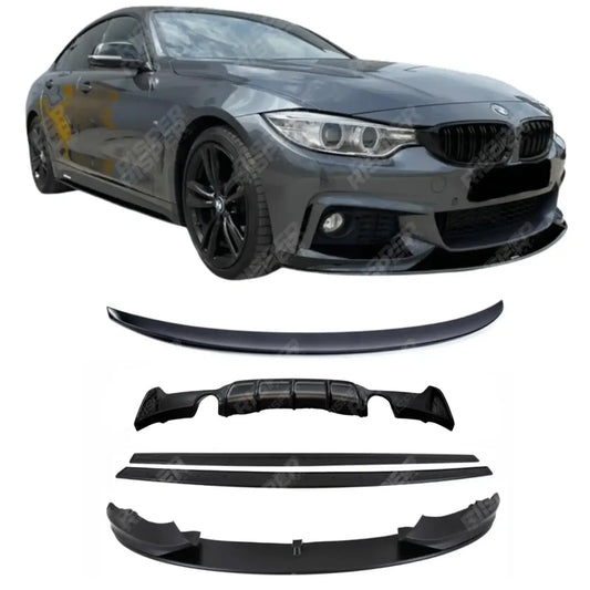 Full Aero Kit V8 0___0 Matt Black For BMW 4 Series F36 M Sport
