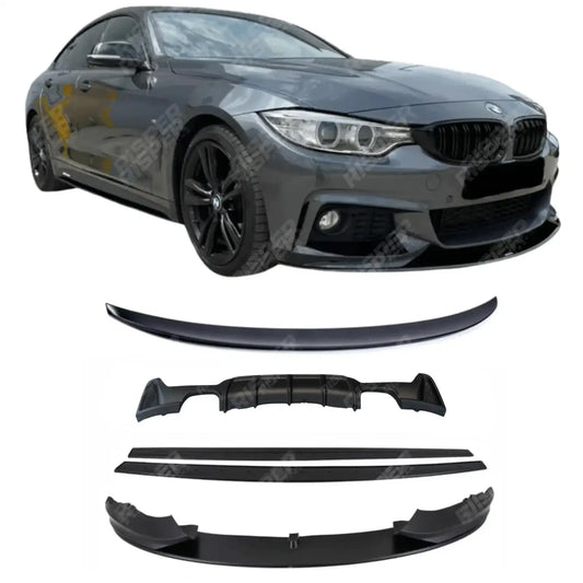 Full Aero Kit V9 00___00 Matt Black For BMW 4 Series F36 M Sport