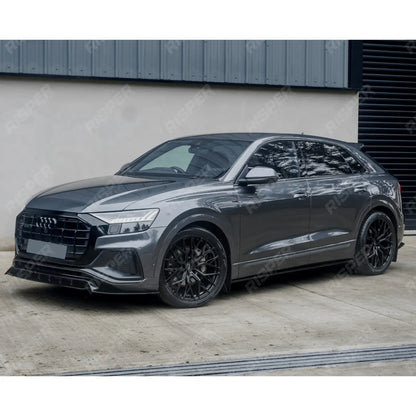 Full Aero Low Line Kit In Gloss Black For Audi Q8 S Line 2018-2023