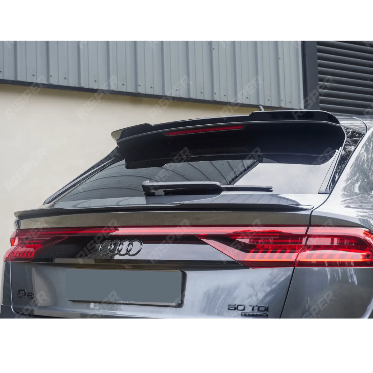 Full Aero Low Line Kit In Gloss Black For Audi Q8 S Line 2018-2023