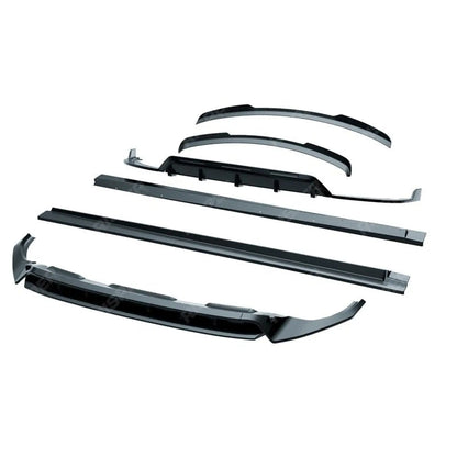 Full Aero Low Line Kit In Gloss Black For Audi Q8 S Line 2018-2023