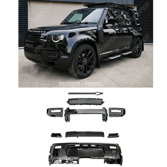 Full Exterior Front & Rear Black Pack 007 For Land Rover Defender L663 110//90 2020 On