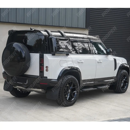 Full Exterior Moulding Set (10pc) In Gloss Black For Land Rover Defender L663 110 2020 On