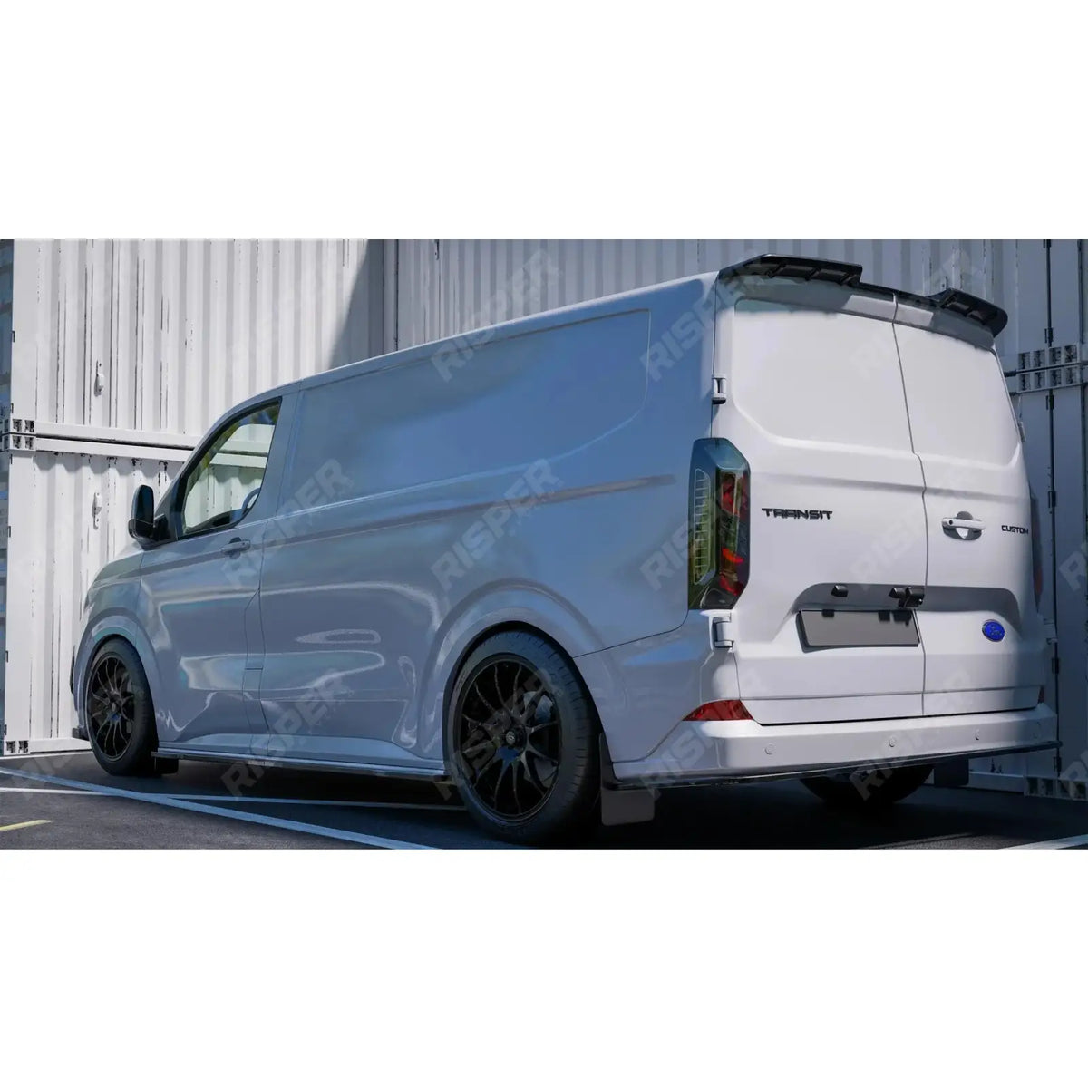 Full Low Line Aero Kit In Gloss Black For PHEV Ford Transit Custom MK2 2024 on