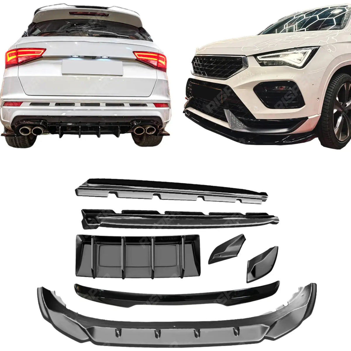 Full Risper Aero Kit In Gloss Black Cupra Ateca MK1 2018-2024