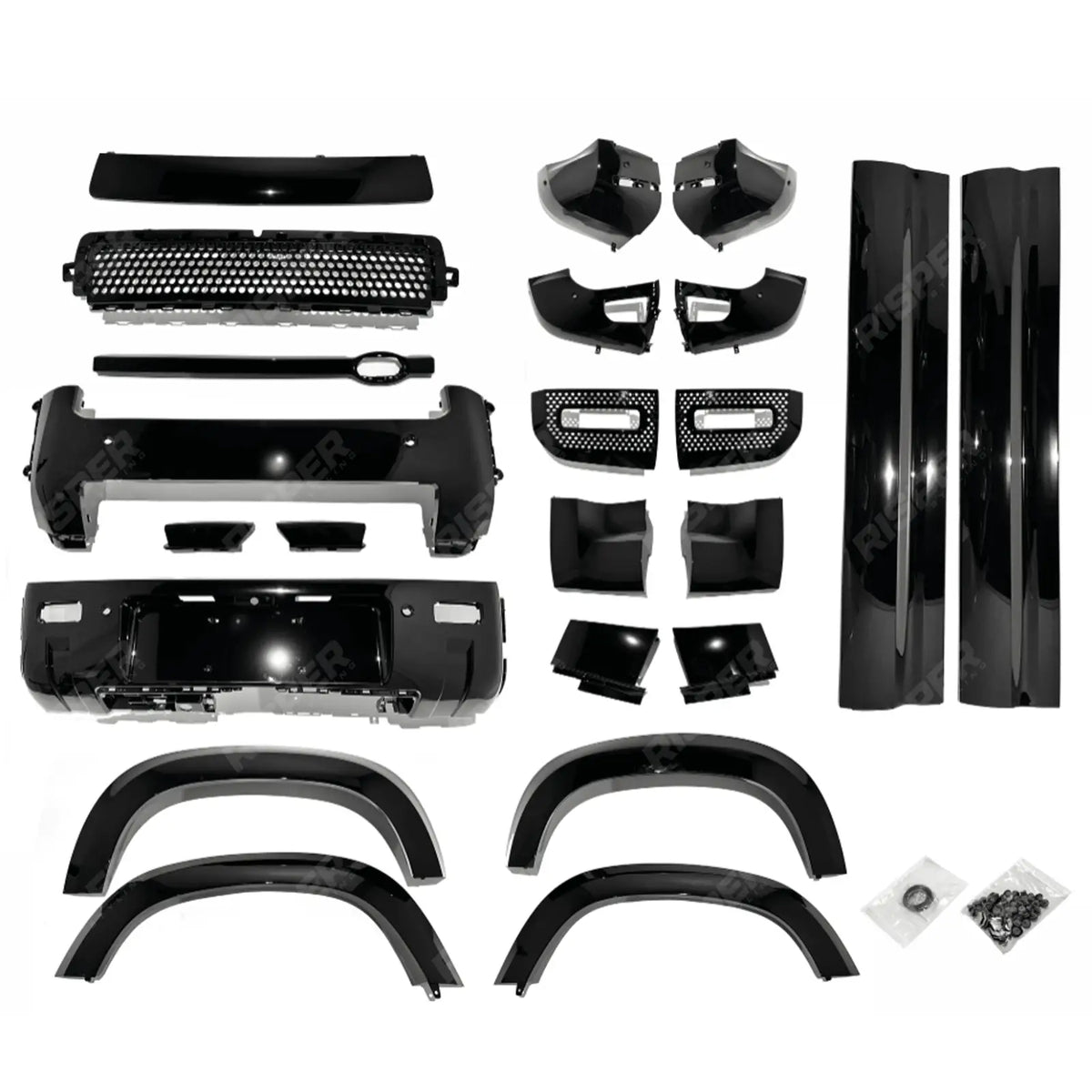 Full Upgrade Kit In Gloss Black For Land Rover Defender L663 90 2020+