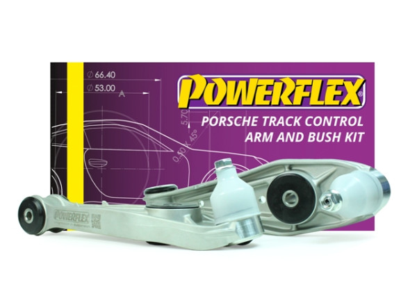 Powerflex BLACK Track Control Arm & Bush Kit PF57K-1001BLK Porsche 718 Boxster/Cayman - TMC Motorsport