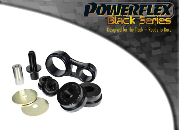 Powerflex Lower Engine Mount Bracket & Bushes, Track Use PFF19-2020BLK Fiesta Mk6 inc ST - TMC Motorsport