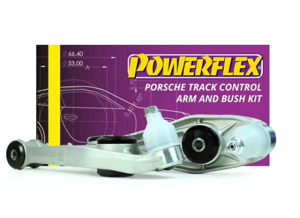 Powerflex BLACK Track Control Arm & Bush Kit PF57K-1002BLK Porsche 718 Boxster/Cayman - TMC Motorsport