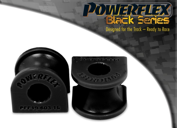 Powerflex Black Front Anti Roll Bar Bush 16mm PFF19-603BLK Ford Escort MK5,6 RS2000 4X4 1992-96 - TMC Motorsport