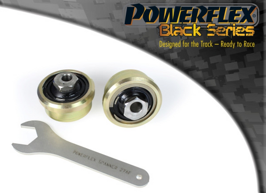 Powerflex BLACK Front Wishbone Rear Bush Caster Adj PFF19-2202GBLK for Ford Fiesta MK8.5 ST 200 - TMC Motorsport