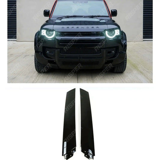 Gloss Black A Pillar Trims For Land Rover Defender L663 90/110/130 2020+