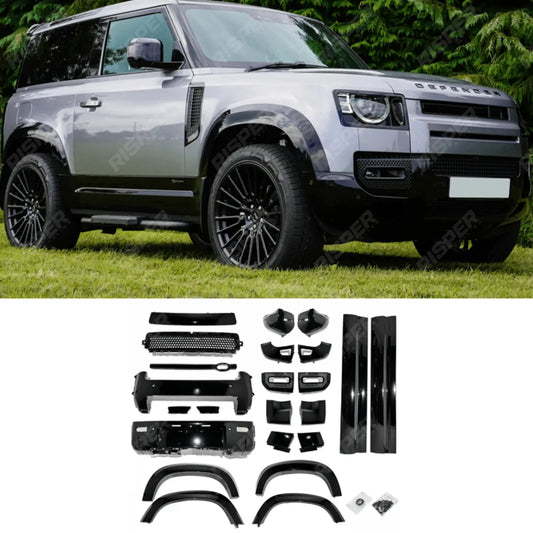 Gloss Black Full Upgrade Kit By Risper For Land Rover Defender L663 90