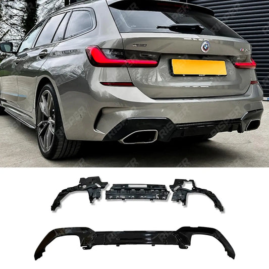 Gloss Black M Performance MP Rear Diffuser For BMW G20 G21 M340i Pre-LCI 2019-2021