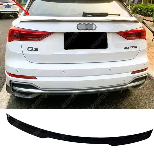 Gloss Black Mid Spoiler For Audi Q3 2019 on