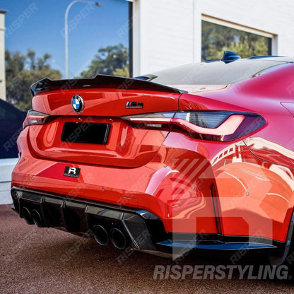 Gloss Black PSM Style Duck Tail Spoiler For BMW 4 Series G22 M4 G82 2-Door