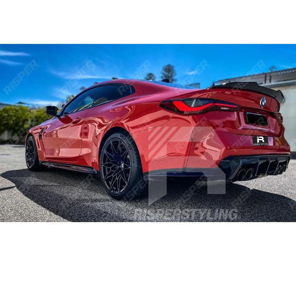 Gloss Black PSM Style Duck Tail Spoiler For BMW 4 Series G22 M4 G82 2-Door